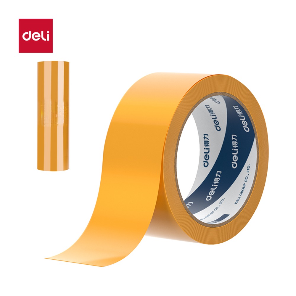 DELI/得力 封箱胶带 JJ130 规格:48mm*100y*48um；颜色:米黄；尺寸:48mm*100y*48μm；包装:6卷/筒；笔芯规格:48mm 单位:筒