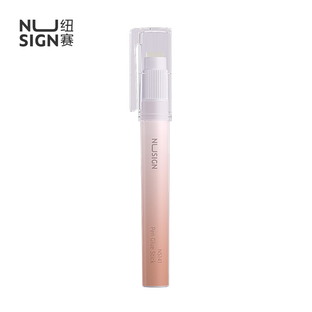 DELI/得力 笔型固体胶 NS141 颜色:清露粉；克重:2.2g；包装:1支/套 单位:套