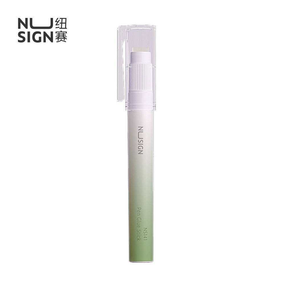 DELI/得力 笔型固体胶 NS141 颜色:抹苔绿；克重:2.2g；包装:1支/套 单位:套