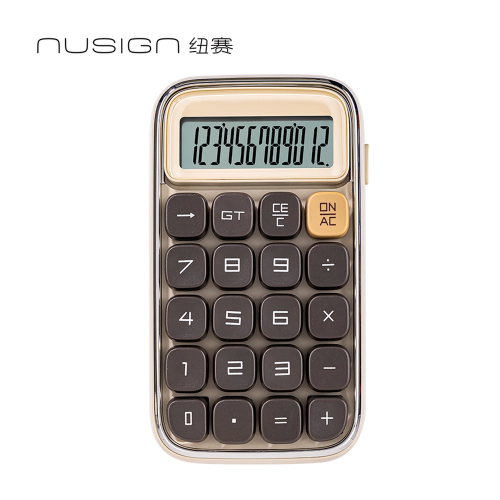 DELI/得力 桌面计算器 NS043 颜色:白/红/绿上蓝；尺寸:(148*89.7*30)mm 单位:台