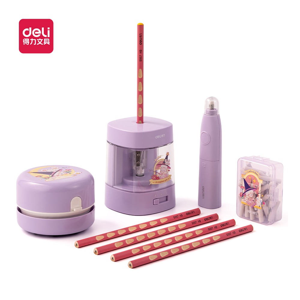 DELI/得力 电动文具 33303B 颜色:紫色 单位:盒