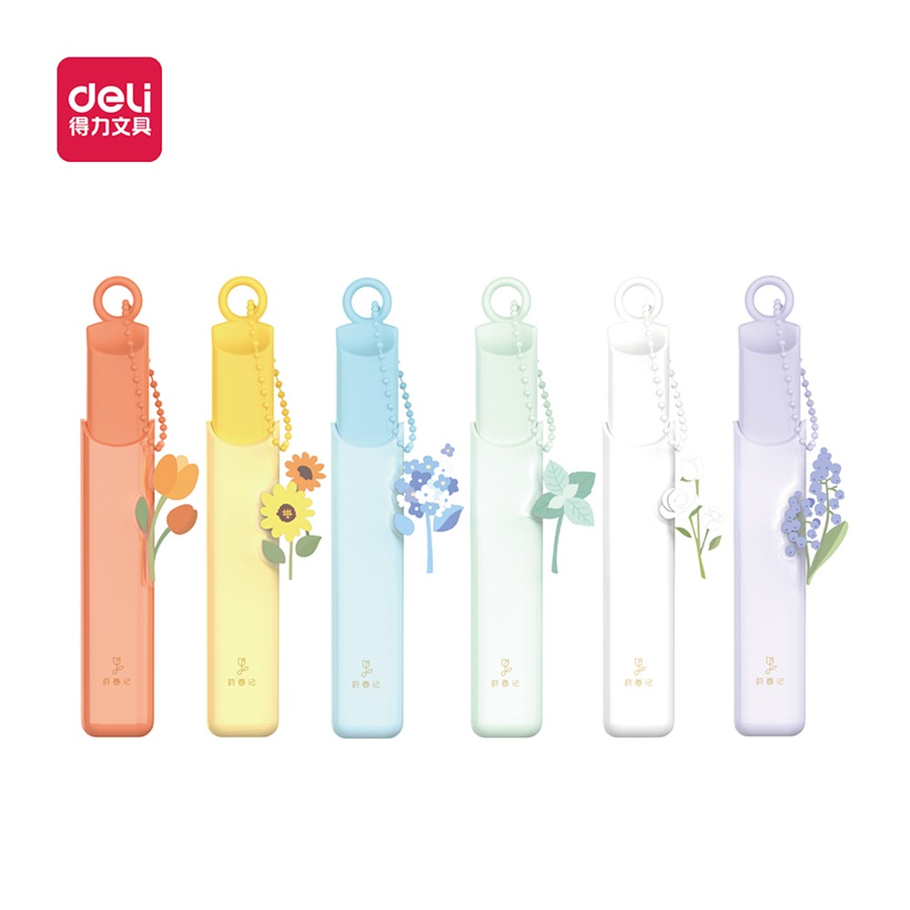 DELI/得力 莳春记香味荧光笔 SK153 颜色:混；包装:6支/盒 单位:盒