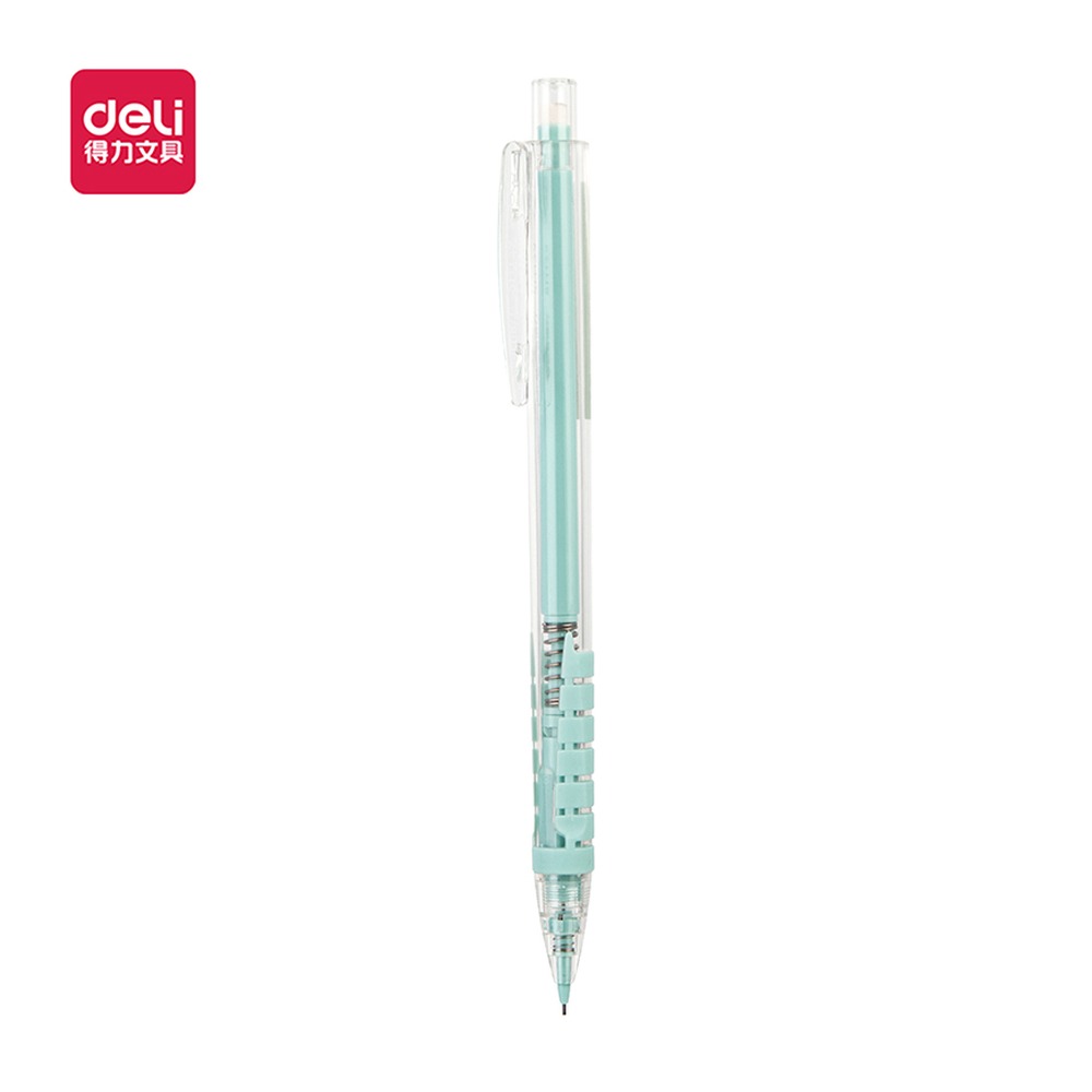 DELI/得力 自动出芯塑料活动铅笔 SH139 颜色:绿；材质:塑料；尺寸:0.5mm；结构:自动出芯；笔芯规格:0.5mm 单位:袋