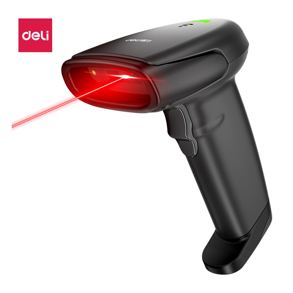 DELI/得力 有线++蓝牙条码扫描器 AA103 颜色:黑；克重:2.4G；电池容量:2500mAh；额定功率:5 W；适用:有线、2.4G、蓝牙 单位:台