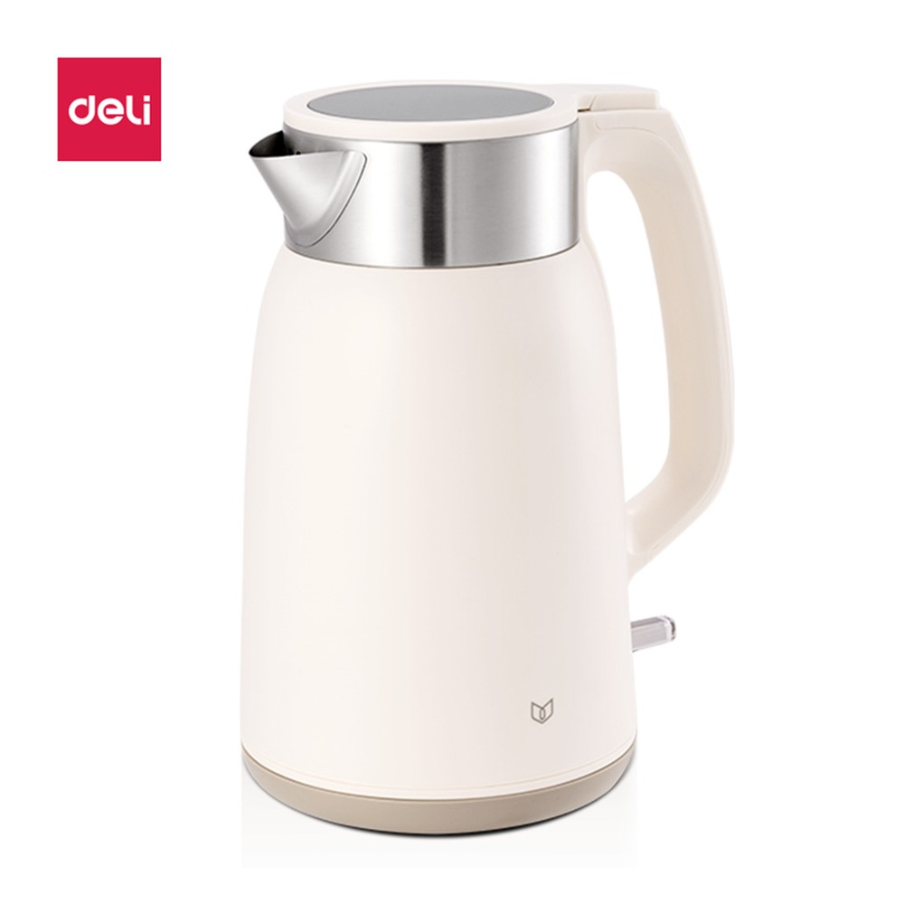 DELI/得力 电热水壶 LL808 颜色:米白；尺寸:200*150*258mm 单位:台