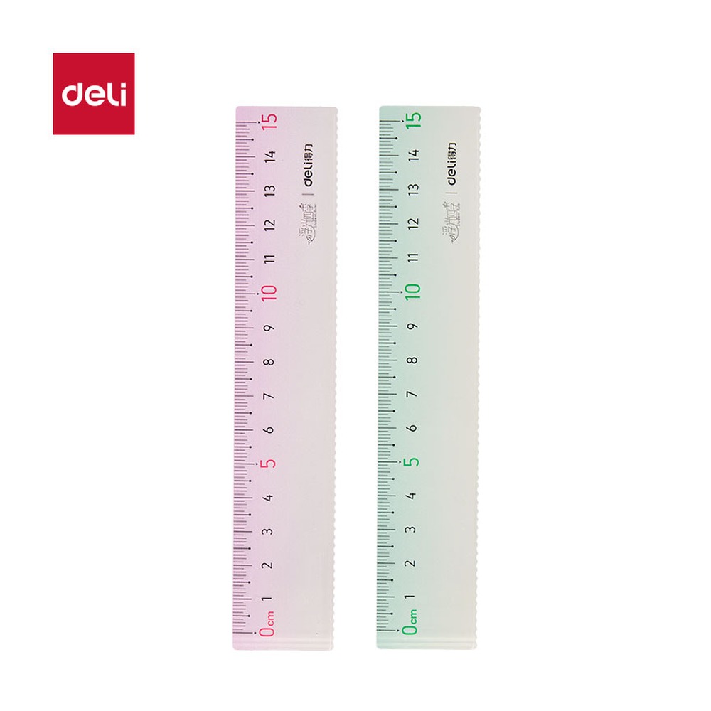 DELI/得力 浮光四季渐变色直尺 VC157 颜色:混色 单位:把