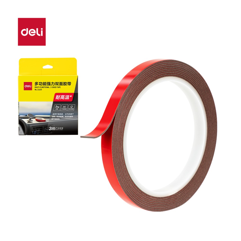 DELI/得力 纳米胶带 JL620 尺寸:10mm*3m*1mm；包装:1卷/盒；笔芯规格:10mm/1mm 单位:盒