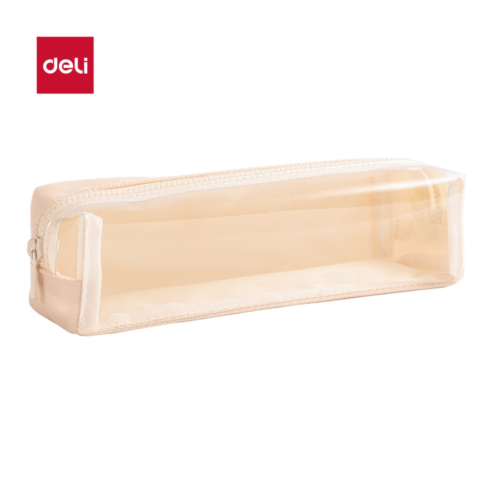 DELI/得力 少女心博物馆小方包多用途笔袋 66683A 颜色:米 单位:个