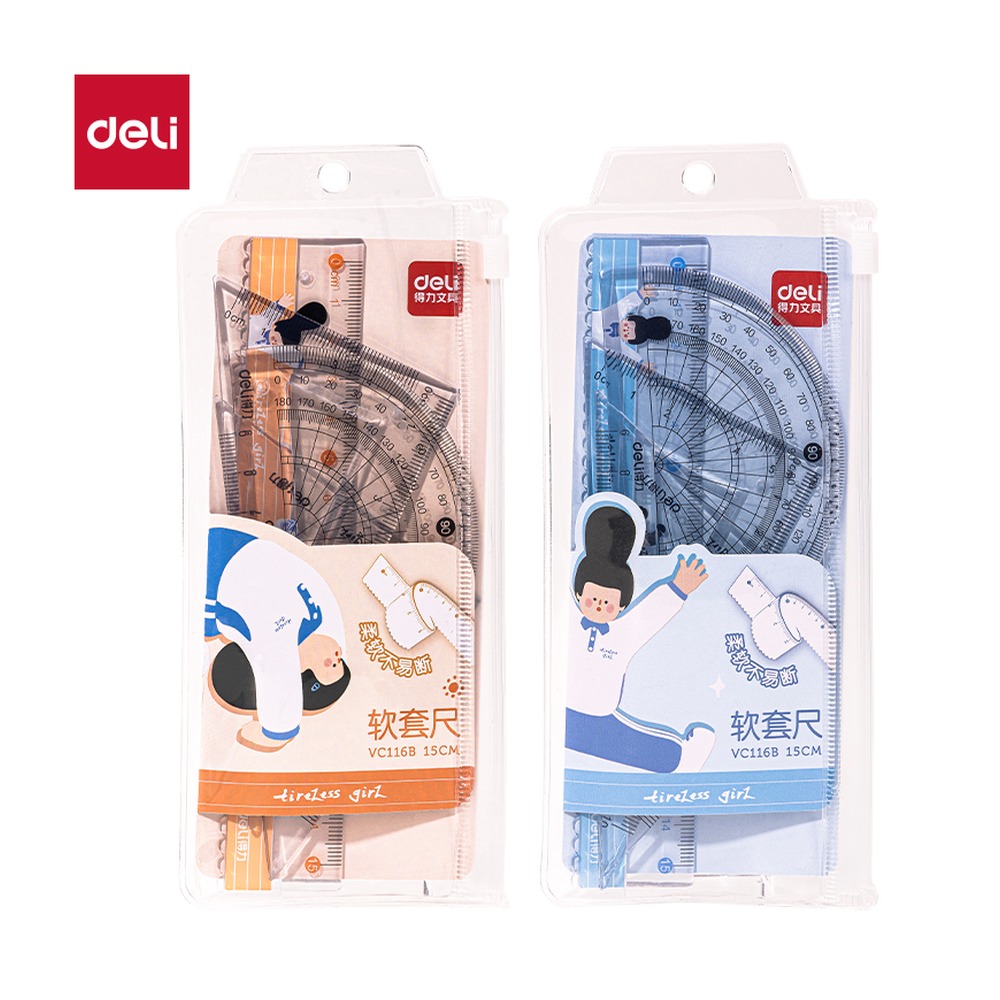 DELI/得力 软套尺 VC116B 颜色:混色 单位:套