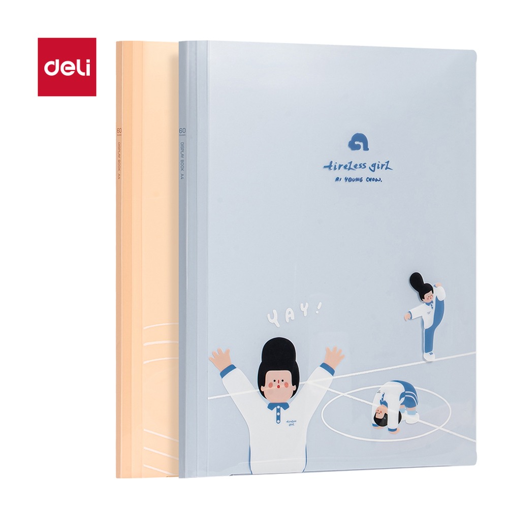 DELI/得力 下腰女孩系列学生资料册 PQ330-60 颜色:混；包装:60页 单位:个