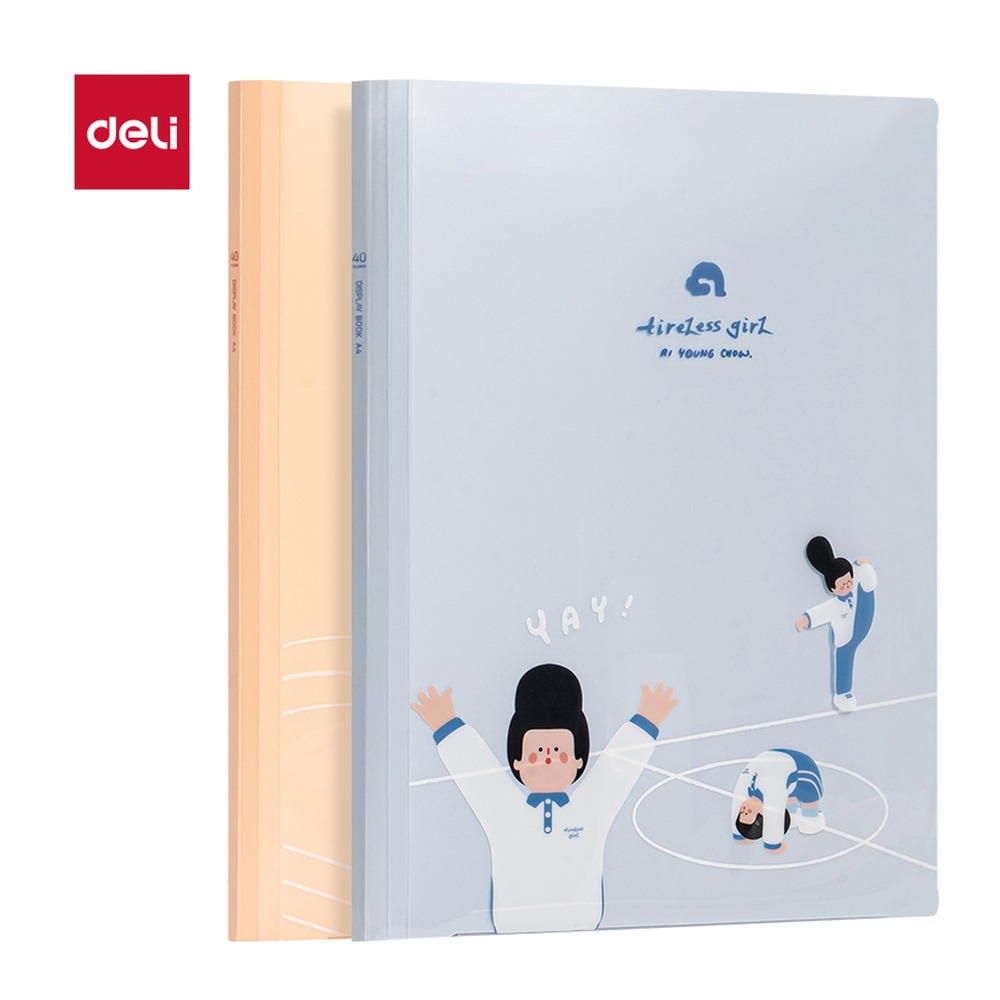 DELI/得力 下腰女孩系列学生资料册 PQ330-40 颜色:混；包装:40页 单位:个