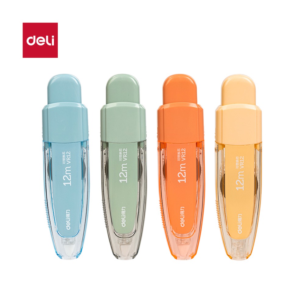 DELI/得力 修正带 VR12 颜色:混；尺寸:5mm*12m；笔芯规格:5mm 单位:个