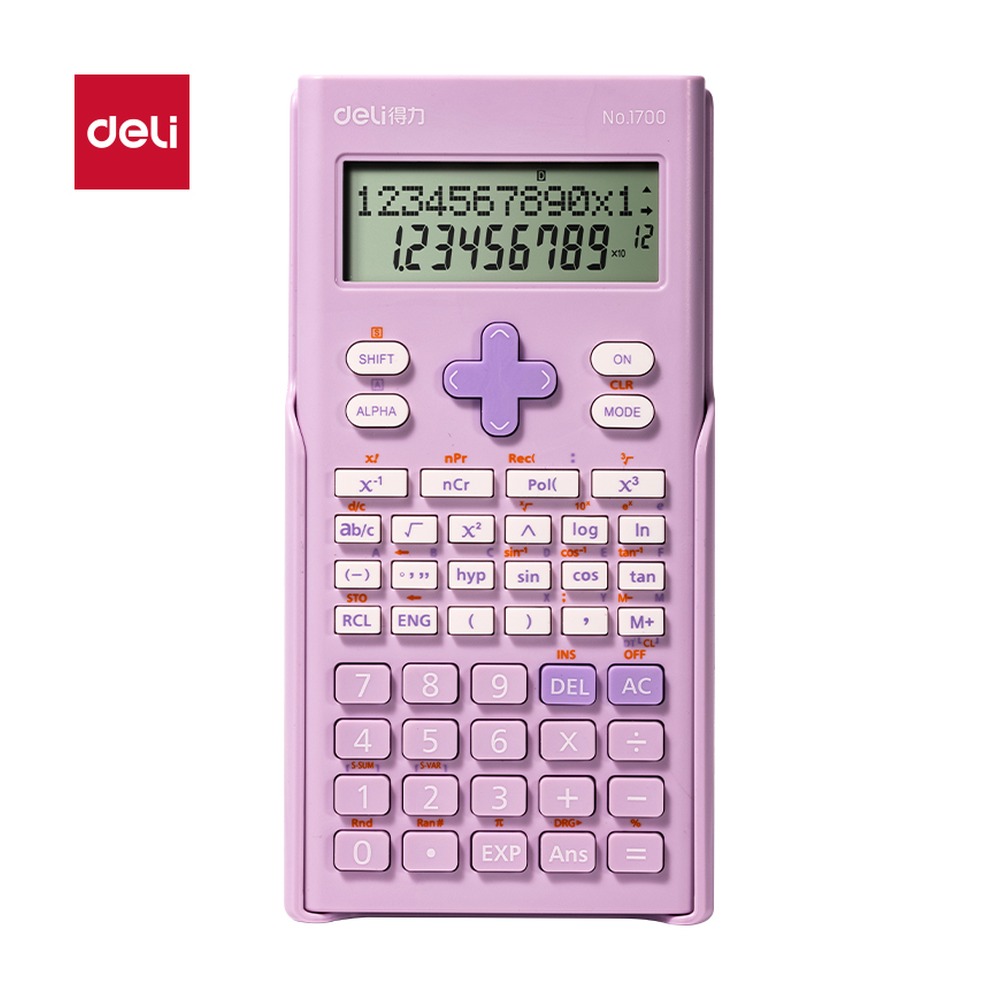 DELI/得力 函数计算器 1700 颜色:紫色 单位:台