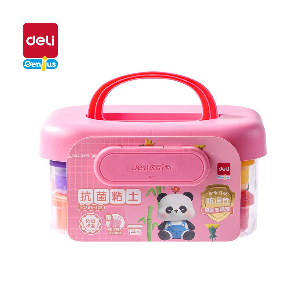 DELI/得力 粘土 YC888-12B 颜色:粉色 单位:套