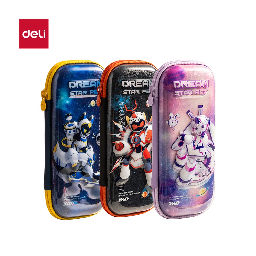 DELI/得力 次元星宠格利特EVA多用途笔袋 BC288C 颜色:混 单位:个