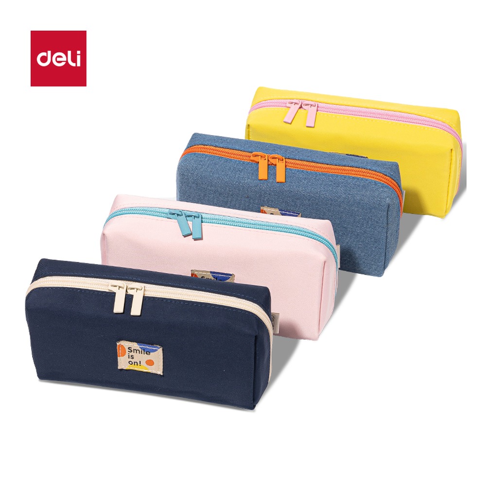 DELI/得力 春日牧场大方包多用途笔袋 66771G 颜色:混 单位:个