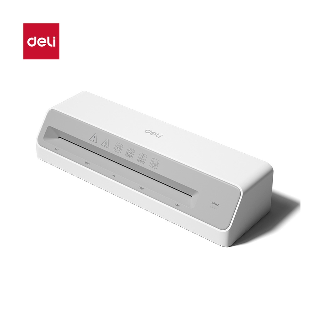 DELI/得力 塑封机 GQ405 颜色:白色；尺寸:334mm*110mm*70mm；额定功率:200W 单位:台