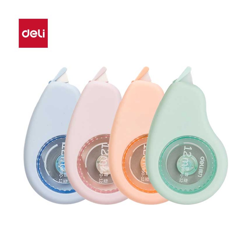 DELI/得力 修正带 VR90-12 颜色:混；尺寸:5mm*12m；笔芯规格:5mm 单位:个