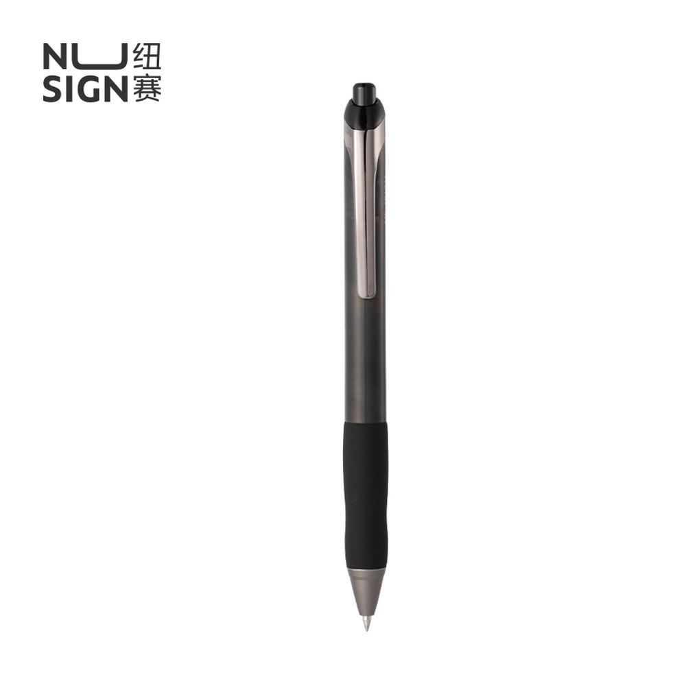 DELI/得力 速干按动纽赛中性笔 NS666C 尺寸:0.5mm；包装:1支/卡；笔芯规格:0.5mm子弹头 单位:卡