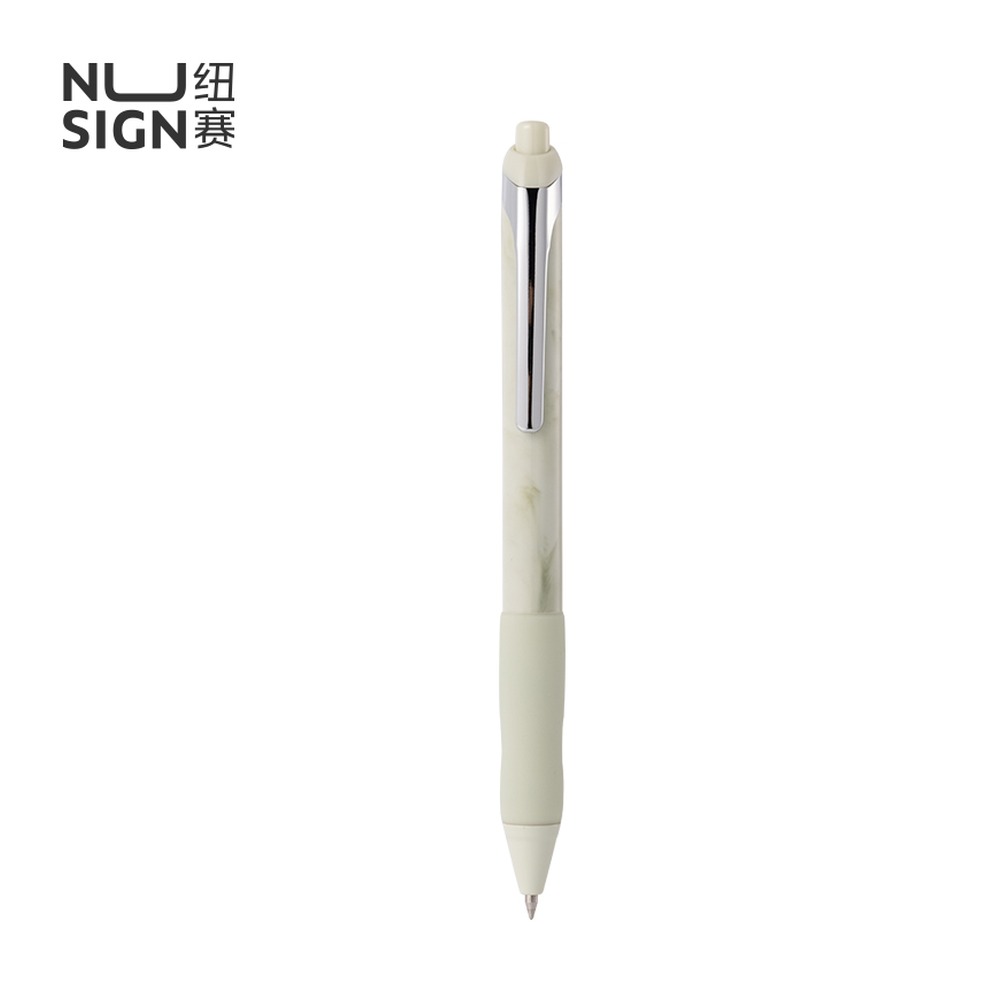 DELI/得力 速干按动纽赛中性笔 NS666C 尺寸:0.5mm；包装:1支/卡；笔芯规格:0.5mm子弹头 单位:卡
