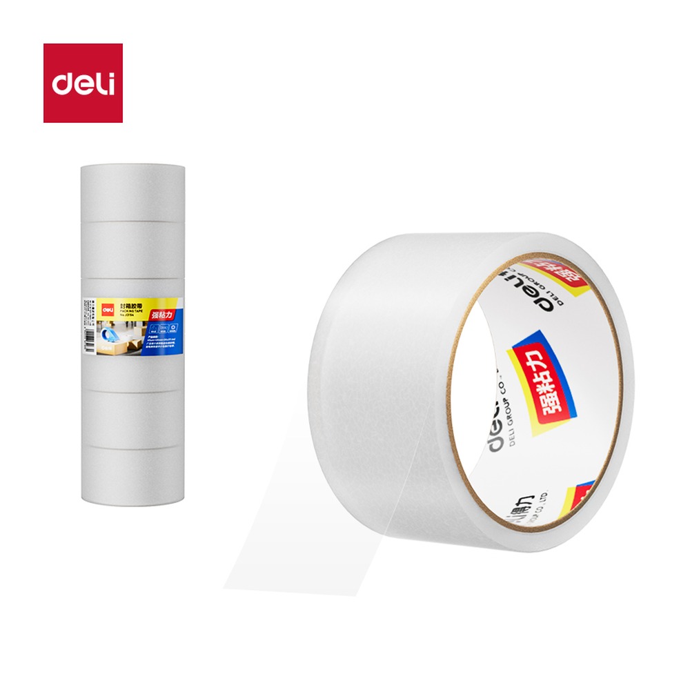 DELI/得力 封箱胶带 JD154 尺寸:48mm*30；包装:6卷/筒；笔芯规格:48mm 单位:筒