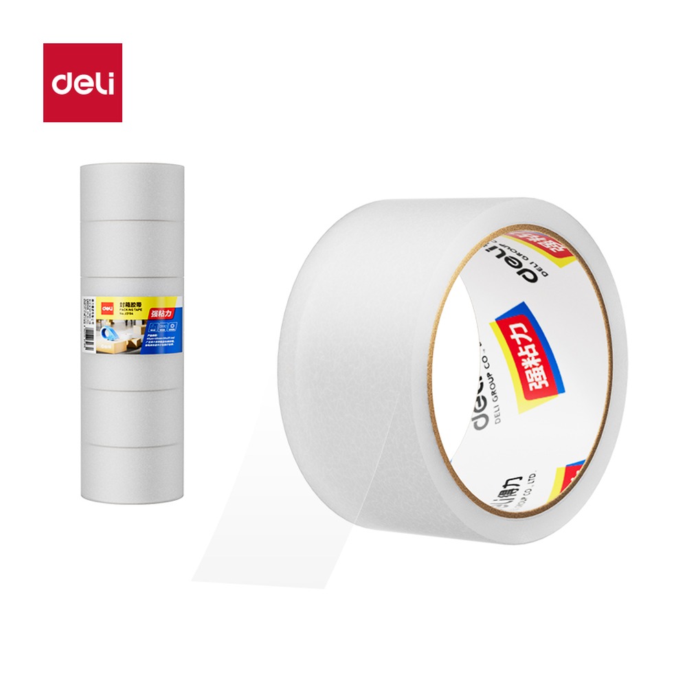 DELI/得力 封箱胶带 JD155 尺寸:48mm*40；包装:6卷/筒；笔芯规格:48mm 单位:筒