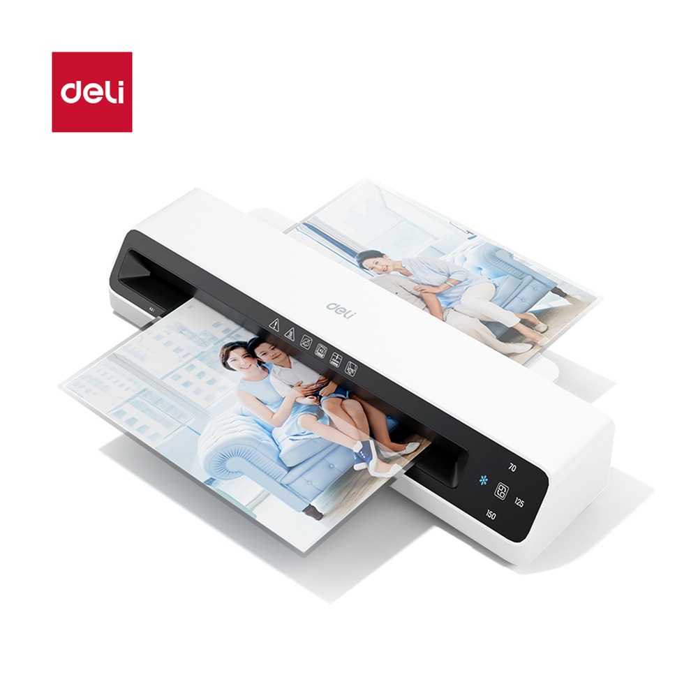 DELI/得力 塑封机 GQ303 颜色:白色；尺寸:442mm*120mm*70mm；额定功率:500W 单位:台