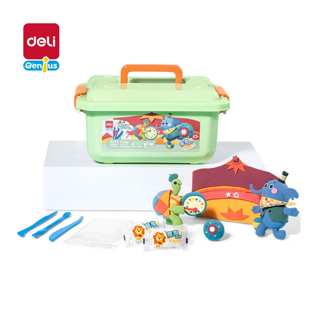 DELI/得力 工具箱粘土 YC219-12 颜色:混色 单位:箱