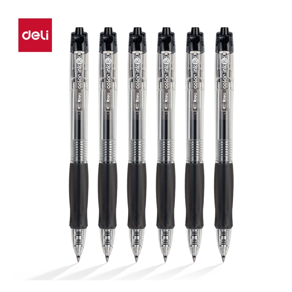 DELI/得力 按动彩色中性笔 SA500 尺寸:0.5mm；笔芯规格:0.5mm子弹头 单位:支