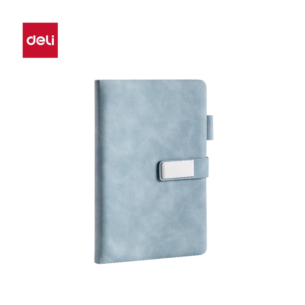 DELI/得力 记事本A5行距 BP154 颜色:蓝色；尺寸:143mm；笔芯规格:143mm/10mm 单位:本