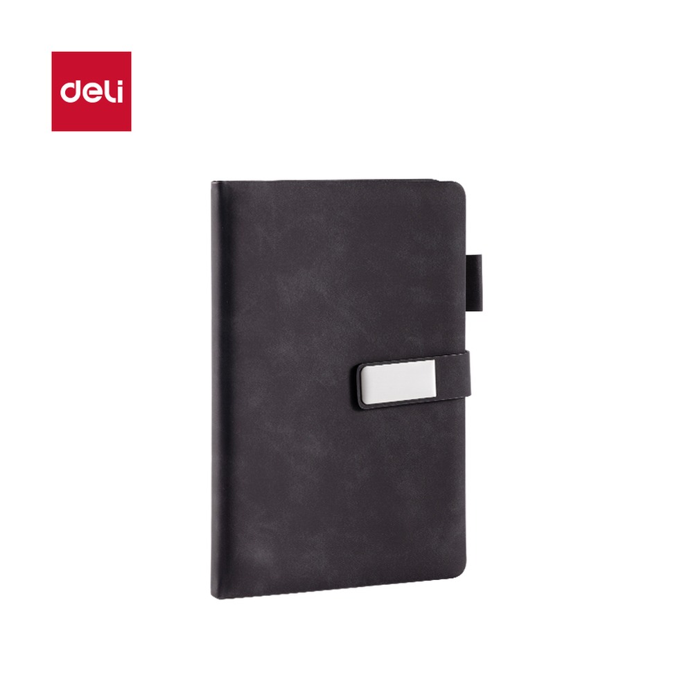 DELI/得力 记事本A5行距 BP154 颜色:黑色；尺寸:143mm；笔芯规格:143mm/10mm 单位:本