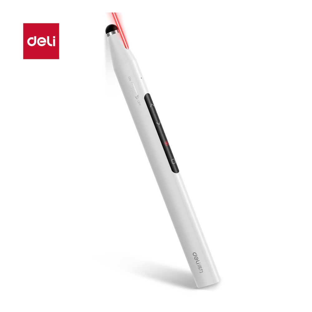 DELI/得力 激光翻页笔 MA115 颜色:白；尺寸:172.5mm*16mm*16.5mm；包装:支 单位:支