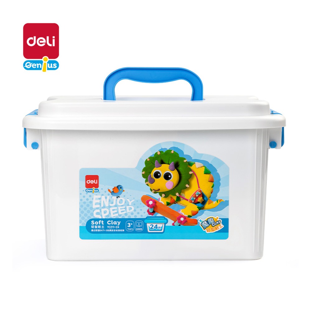 DELI/得力 工具箱粘土 YC211-24 颜色:混；包装:工具箱 单位:箱