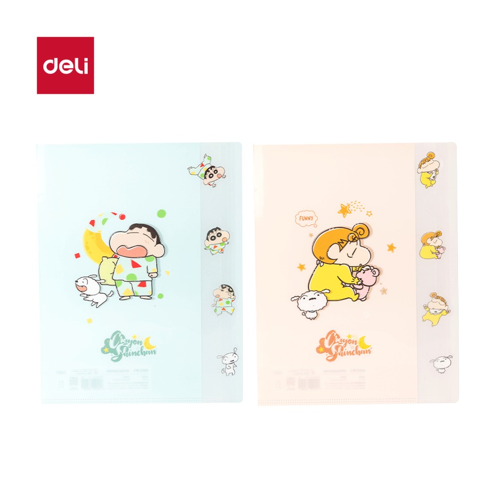 DELI/得力 A4蜡笔小新文件套单个销售 LB605 颜色:混；尺寸:A4 单位:个