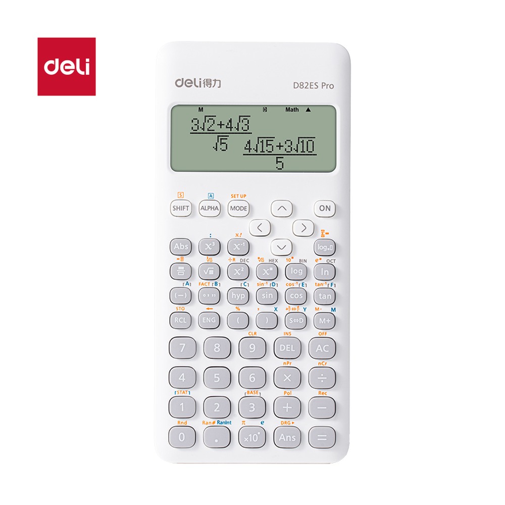 DELI/得力 函数计算器 D82ES Pro 颜色:白色 单位:台
