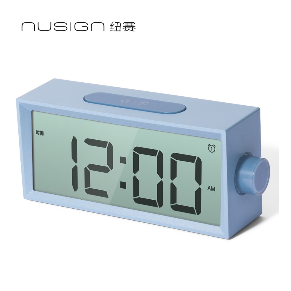 DELI/得力 多功能电子钟 NS882-A 颜色:蓝色；包装:1台装/盒 单位:盒