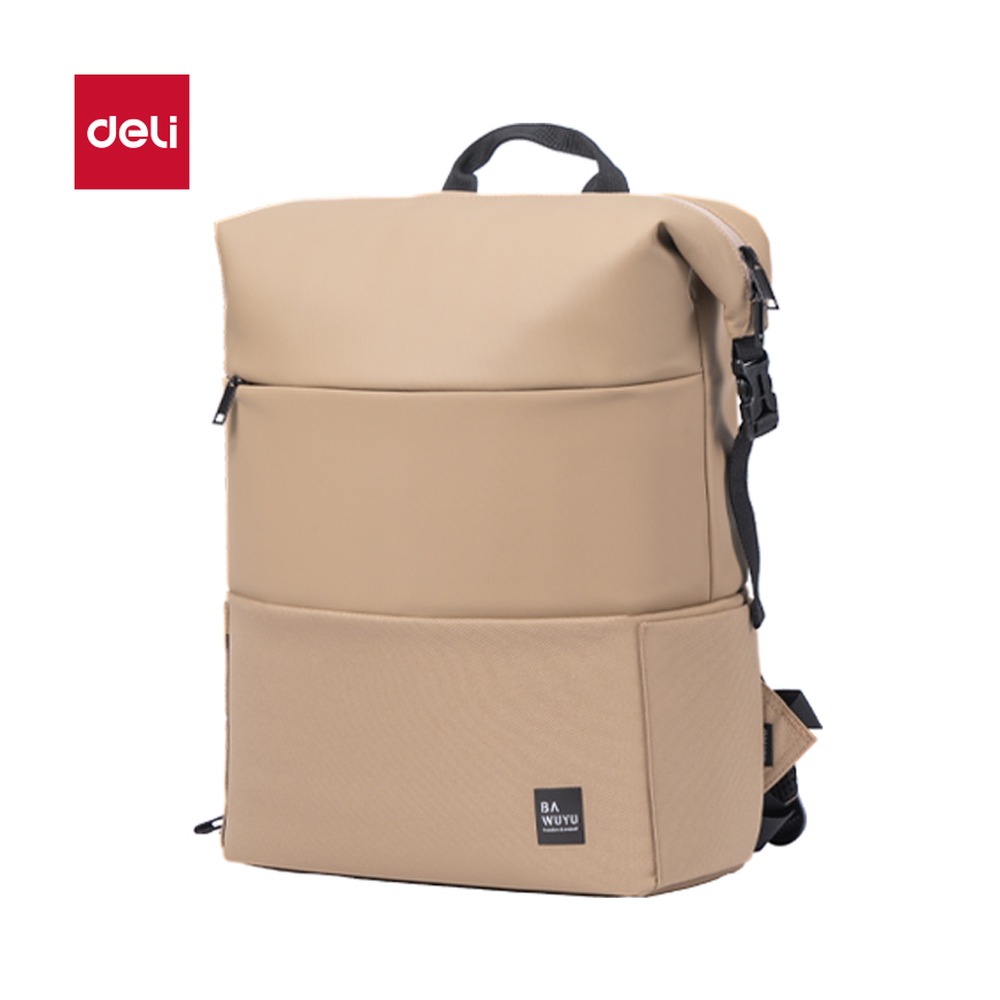 DELI/得力 北岛物语系列休闲双肩包 BG500 颜色:米 单位:个