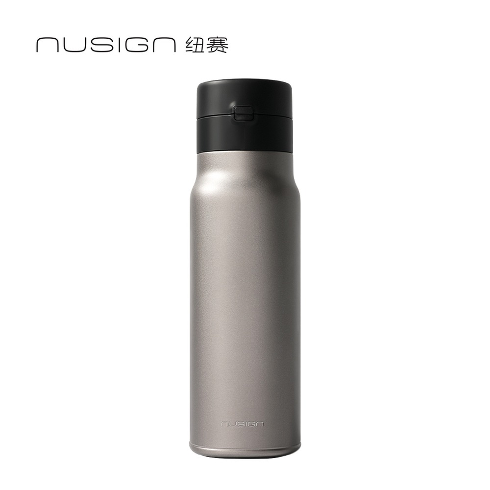 DELI/得力 弹盖钛杯Ti NS900 颜色:钛金属灰色；材质:钛/金属；尺寸:450m；容量:450mL 单位:个