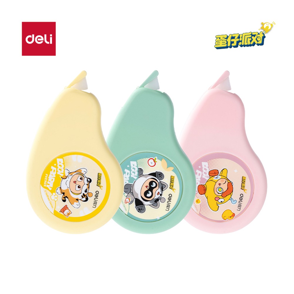 DELI/得力 修正带 DZ108 颜色:混；尺寸:5mm*12m；笔芯规格:5mm 单位:个