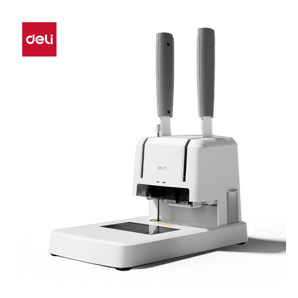 DELI/得力 财务装订机 GB339 颜色:白；尺寸:307mm*175mm*350mm 单位:台