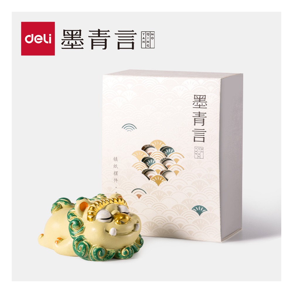 DELI/得力 山海经镇纸摆件 MY712-2 颜色:混；尺寸:MY712-1 (52X55X62)mm 单位:盒