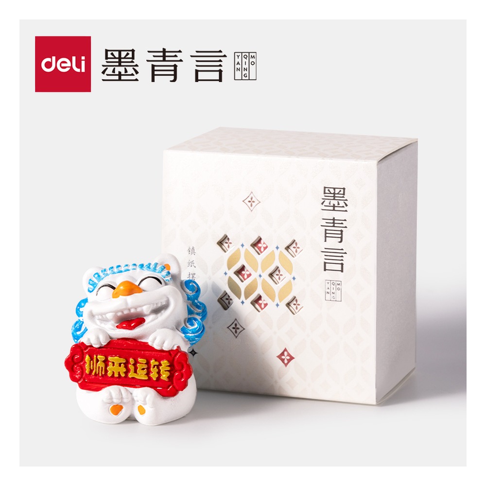 DELI/得力 山海经镇纸摆件 MY712-1 颜色:混；尺寸:MY712-1 (52X55X62)mm 单位:盒