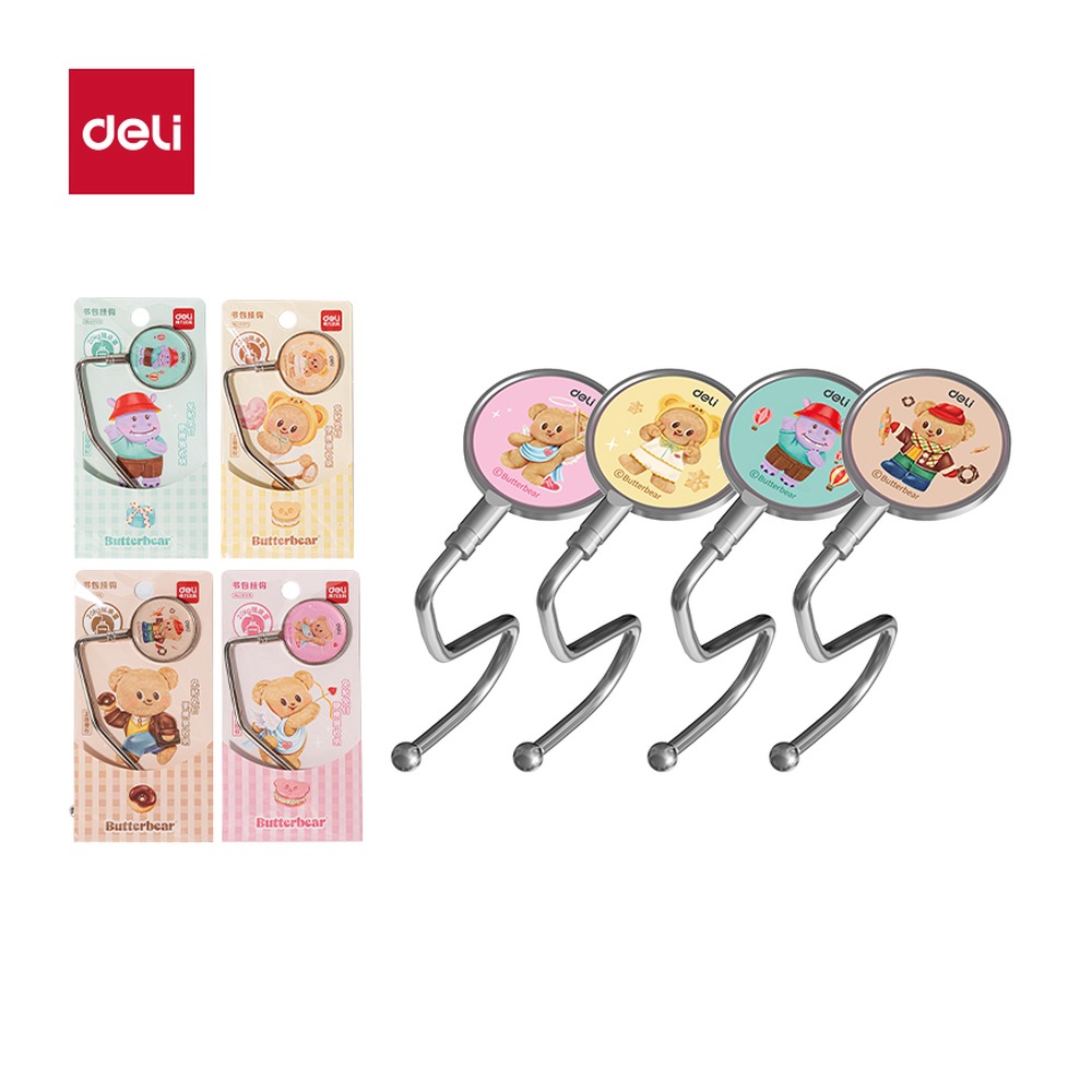 DELI/得力 黄油小熊系列书包挂钩 HY571 包装:1只/袋 单位:袋