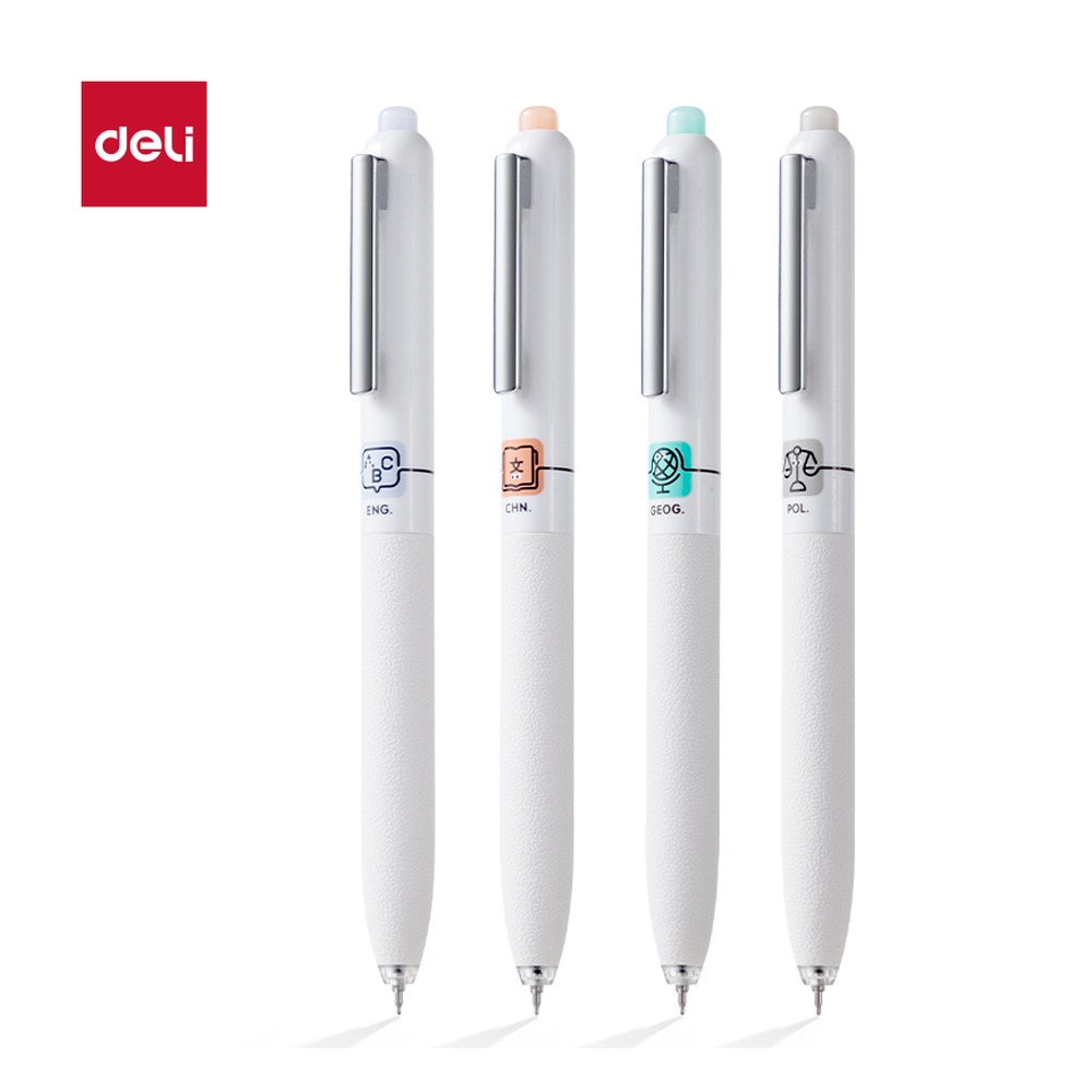 DELI/得力 刷题速干按动个人中性笔 SA30-K 颜色:黑；尺寸:0.5mm；笔芯规格:0.5mmST头 单位:支