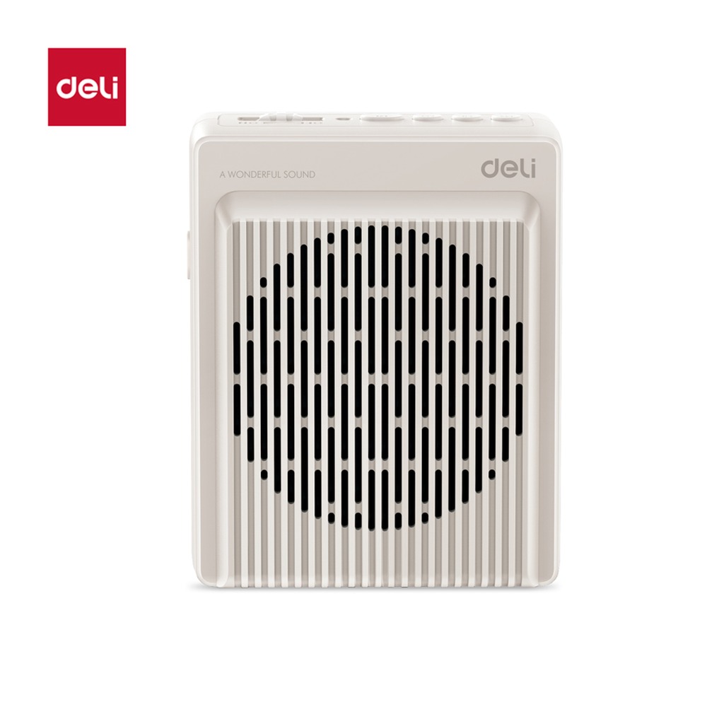 DELI/得力 扩音器便携音响 LT920 颜色:米白、灰色；包装:个 单位:盒