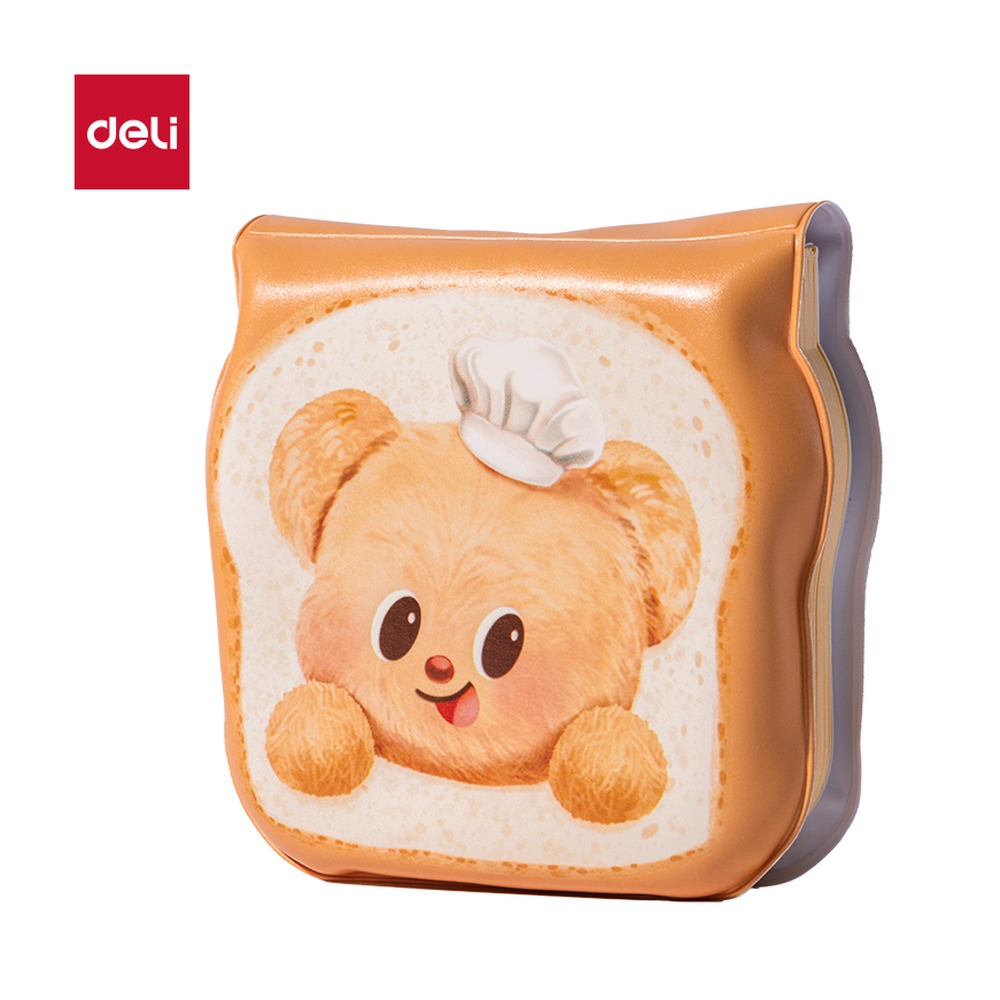 DELI/得力 慢回弹吐司解压本 HY225 尺寸:100mm；其他:80张；笔芯规格:100mm 单位:本