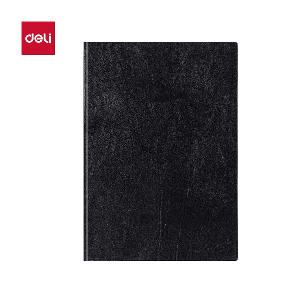 DELI/得力 皮面本 6900-16 颜色:黑色；尺寸:245mm*170mm；纸张规格:80张 单位:本