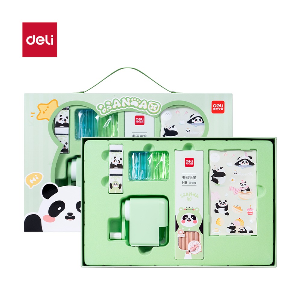 DELI/得力 熊猫文具礼盒 SG295 颜色:混 单位:套