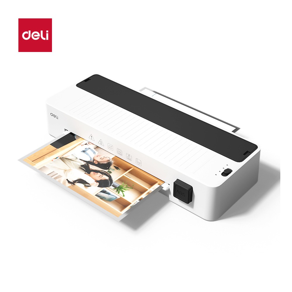 DELI/得力 塑封机 GQ408 颜色:”白色；尺寸:375*150*68mm；额定功率:270W 单位:台