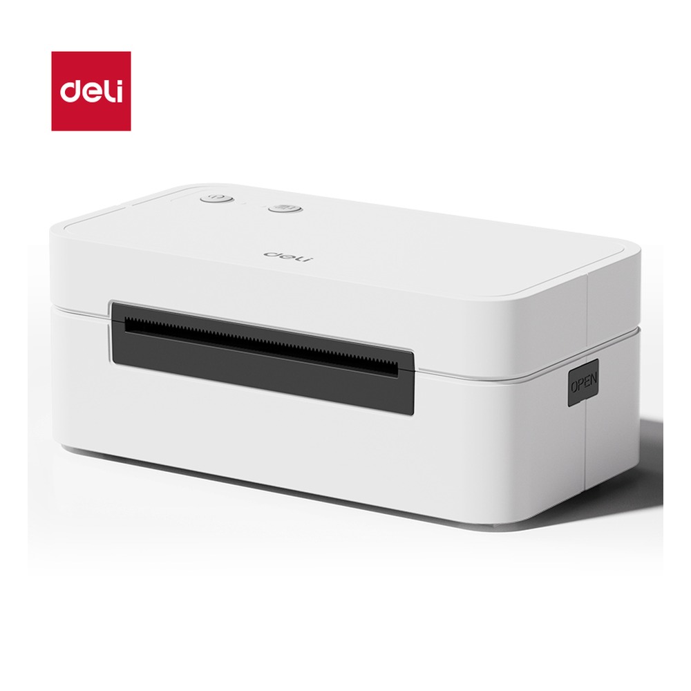 DELI/得力 热敏标签打印机 GE450 颜色:白色；尺寸:155mm*82mm*62mm 单位:台